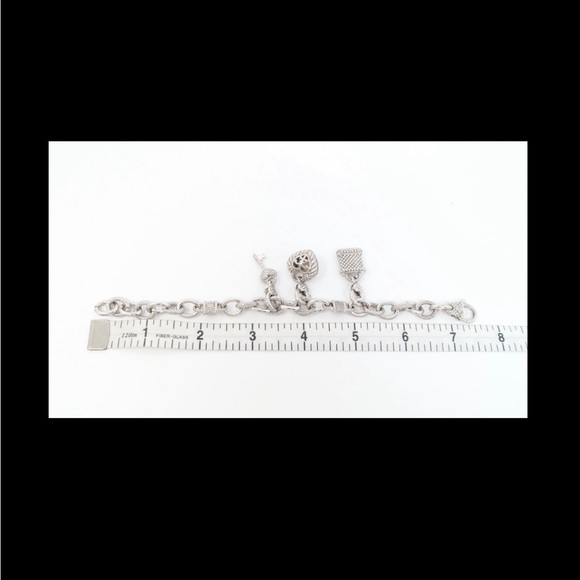 Judith Ripka Sterling Silver Charm Bracelet - Picture 13 of 13